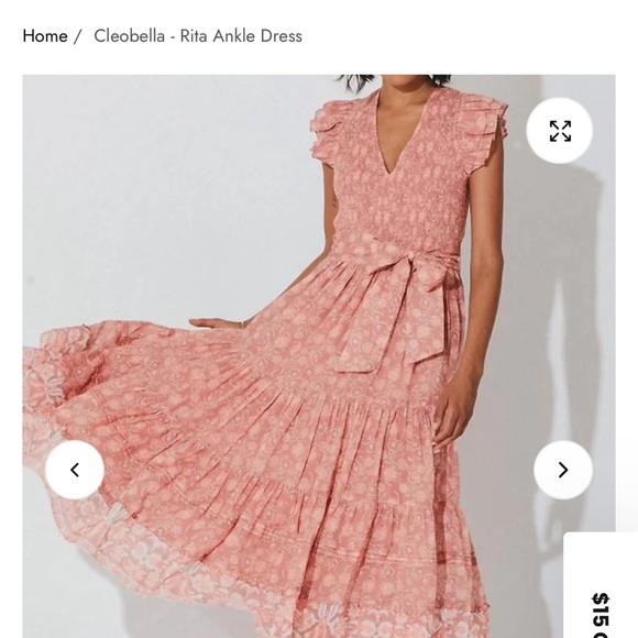 Cleobella Coral Midi Dress - Picture 6 of 7